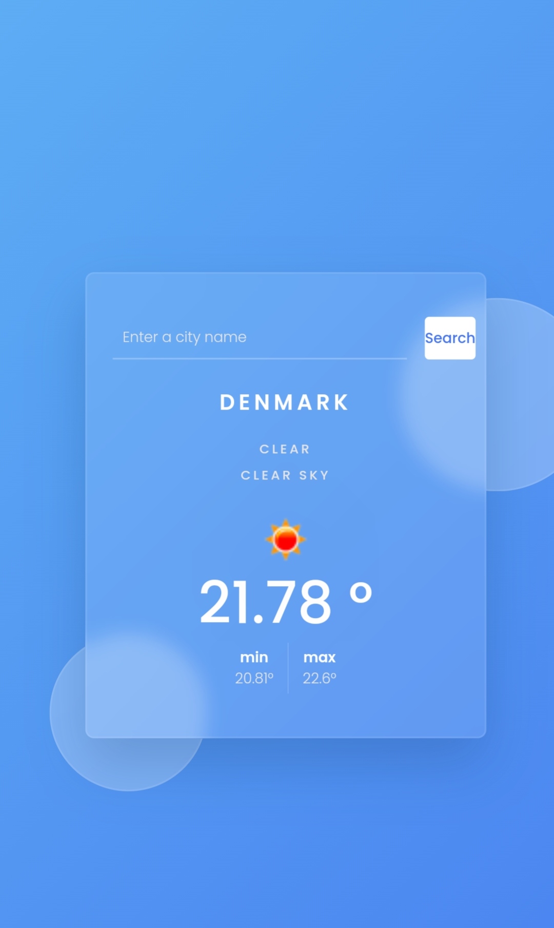 Simple Food Landing Page