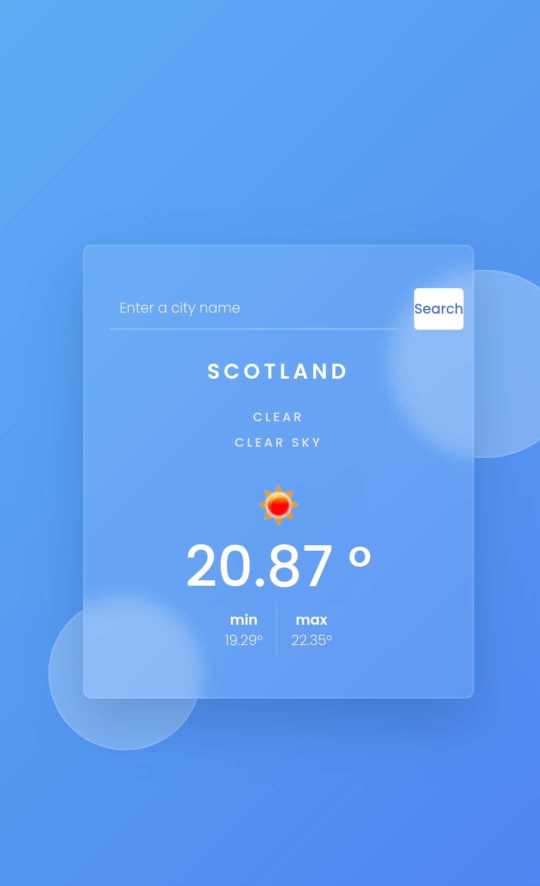 Simple Food Landing Page