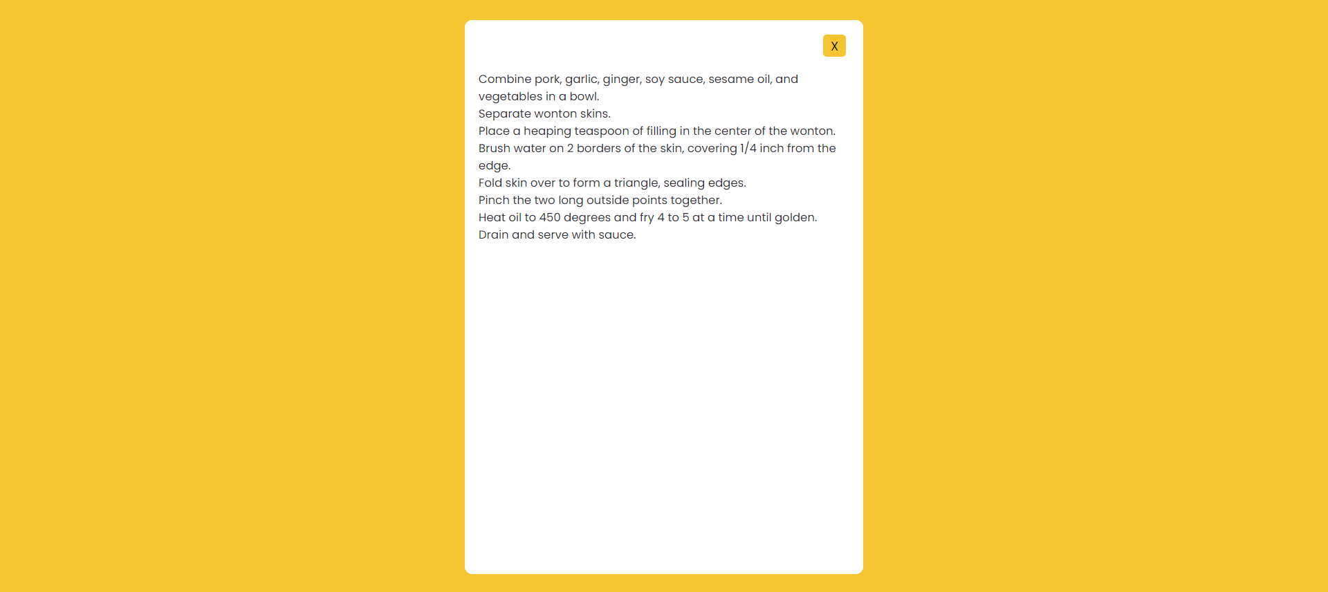 Recipe Web App Image 3