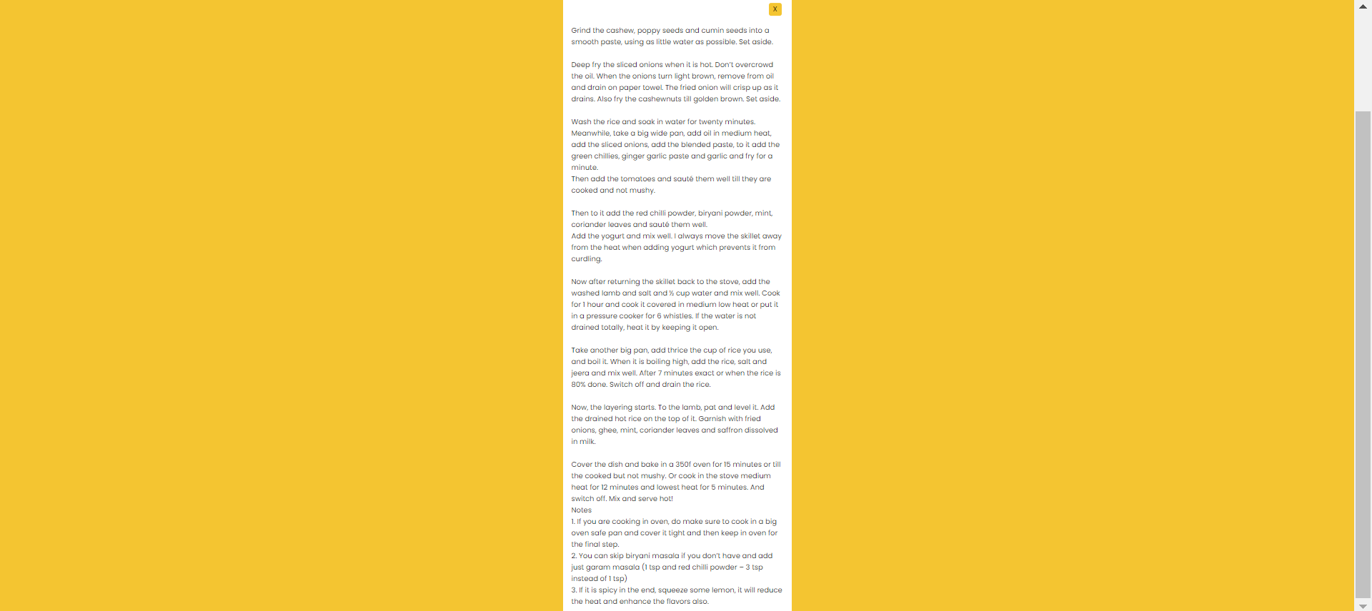 Recipe Web App Image 3