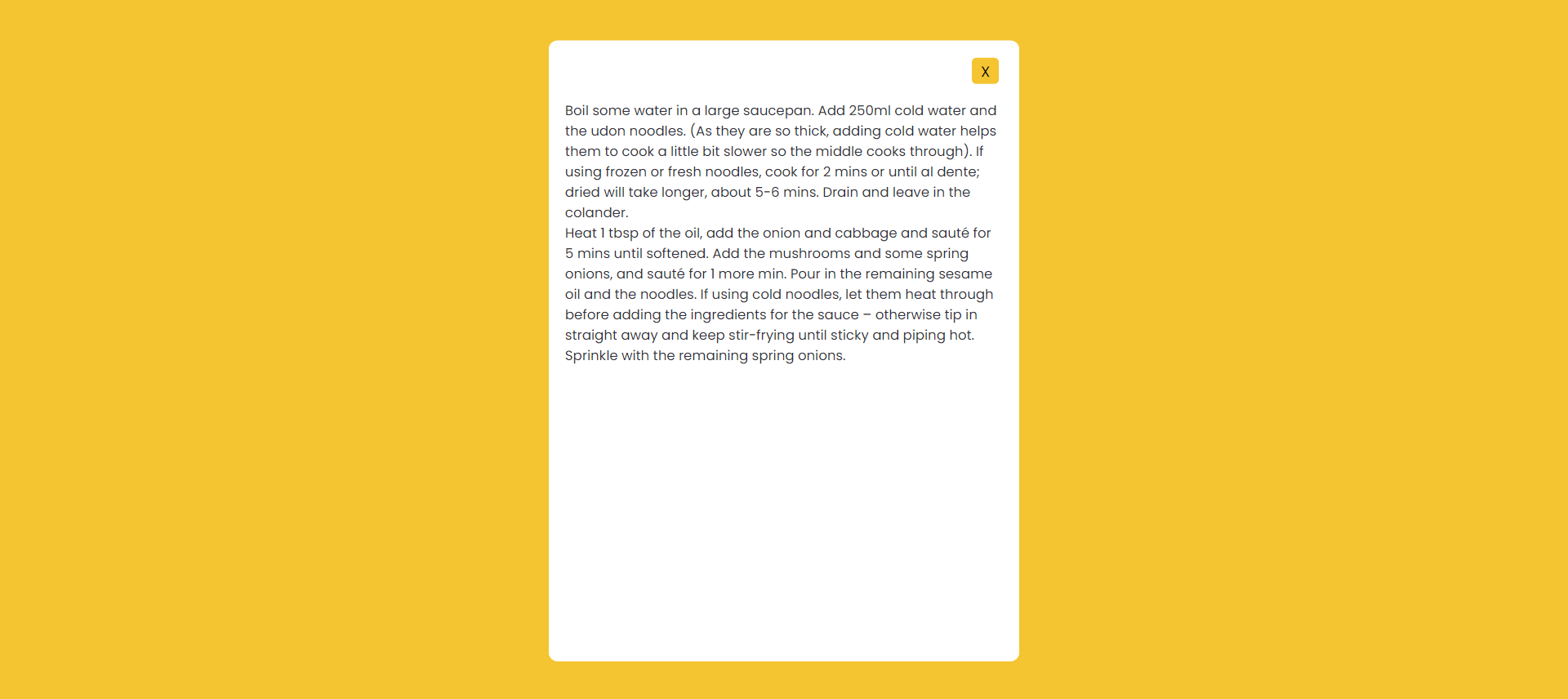 Recipe Web App Image 3
